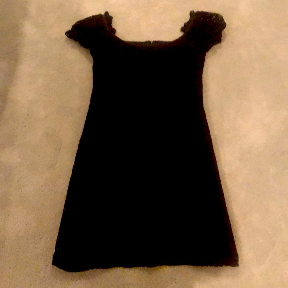 Shoshana Black Eyelet Dress Size 6
